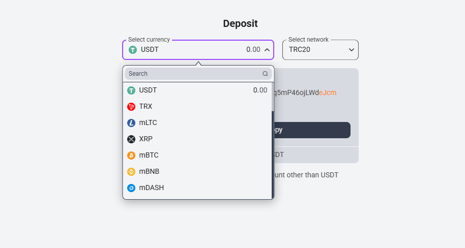 Métodos de pagamento no 1xBit