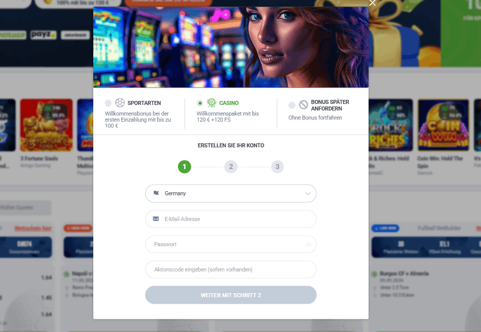 Como criar conta no 20Bet
